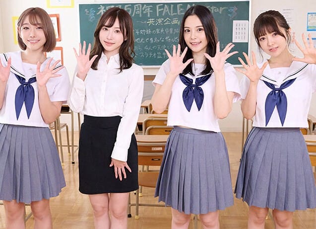 【ハーレム×清楚痴女】激カワ美少女達がM男君のおチンポを淫語漏らしながらシゴキまくり！