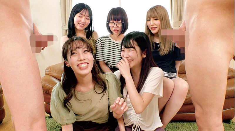 仲良し女子軍団が全裸で並びクンニされまくる羞恥絶頂ww生チ◯ポおっぱいで挟み込み強制イキへww