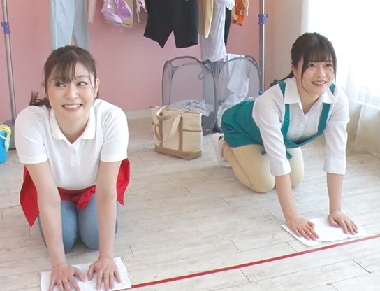 【美人妻×騎乗位責め】2人で腰を打ちつけ肉棒搾る！『ほらイケっ♡』並んだ尻使いでザーメン絞りｗ