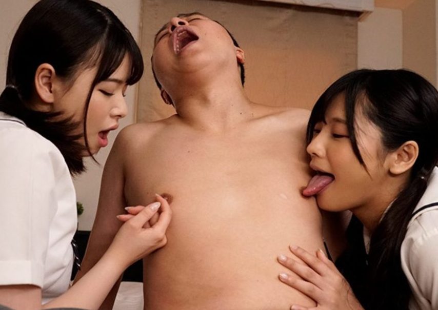 【久留木玲×丘えりな】中年親父好きの変態メスガキ達が大暴走wwこねくり乳首×チ◯ポ調教で究極のアクメをキメ刺せる変態女ww