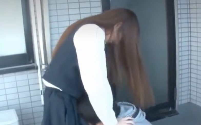 【レイプ×女子高生】ギャルJKが強制青姦ハメ！背後から変質者にオマンコ強制ピストン攻め！