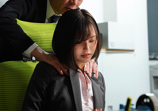 【OL巨乳×濃厚責め】破れパンストから濡れ奥丸見え！『やめて…』立ちバックで突かれ胸に発射！