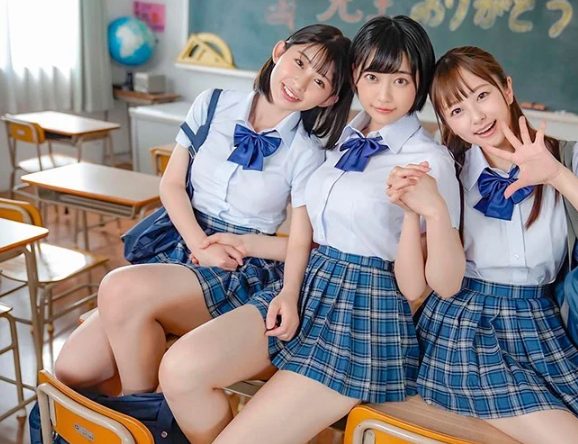 【集団ハメ×淫乱JK】制服ビッチ達が担任教師の肉棒を絶品ハンドテクで何度もイカせる！